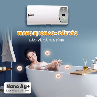 Công nghệ kháng khuẩn ở bình nước nóng Ferroli Ag+