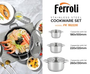 Bộ nồi inox Ferroli FK182226