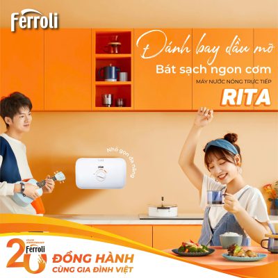 Máy nước nóng trực tiếp Rita