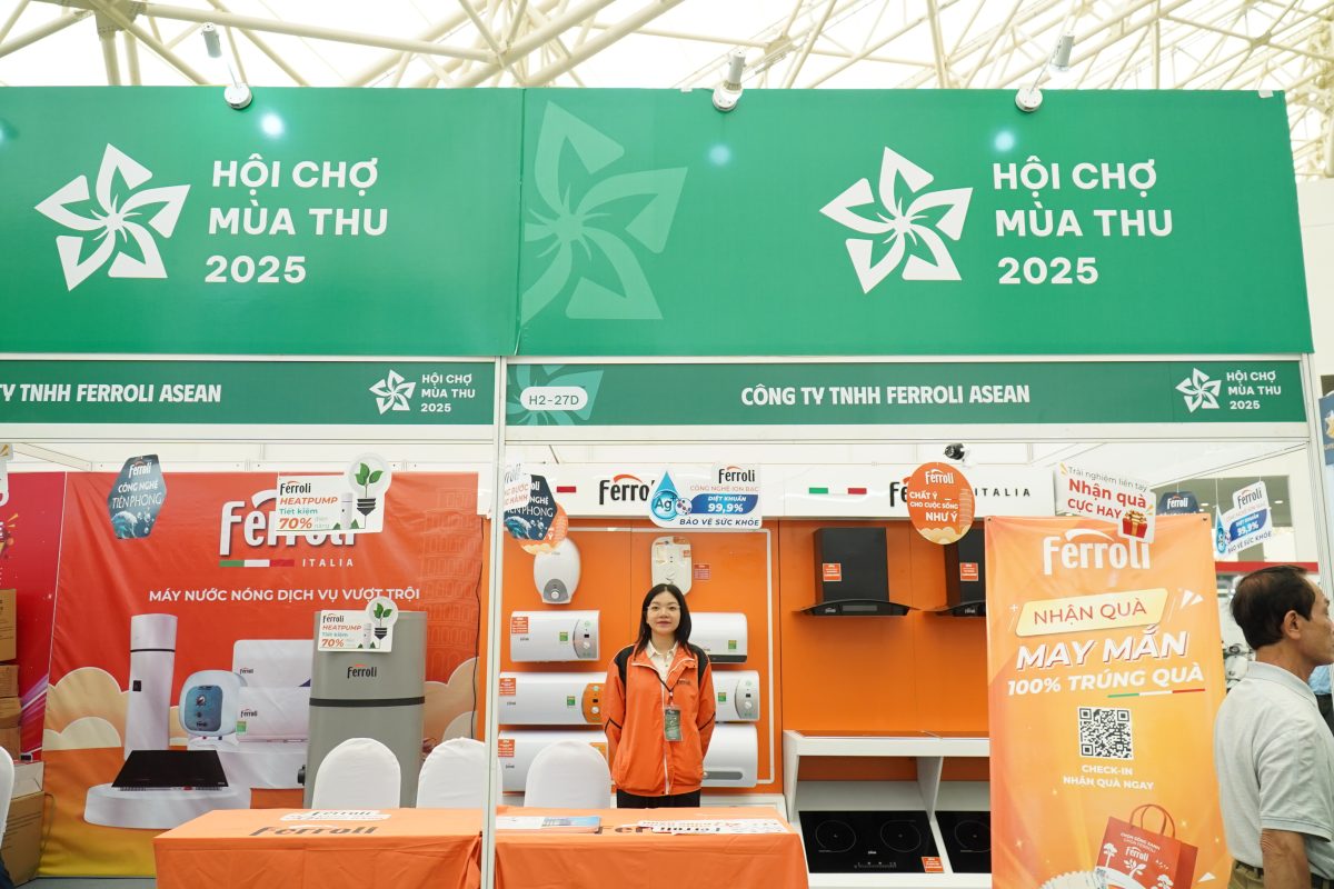 Gian hàng Ferroli góp mặt tại Hội chợ mùa Thu 2025