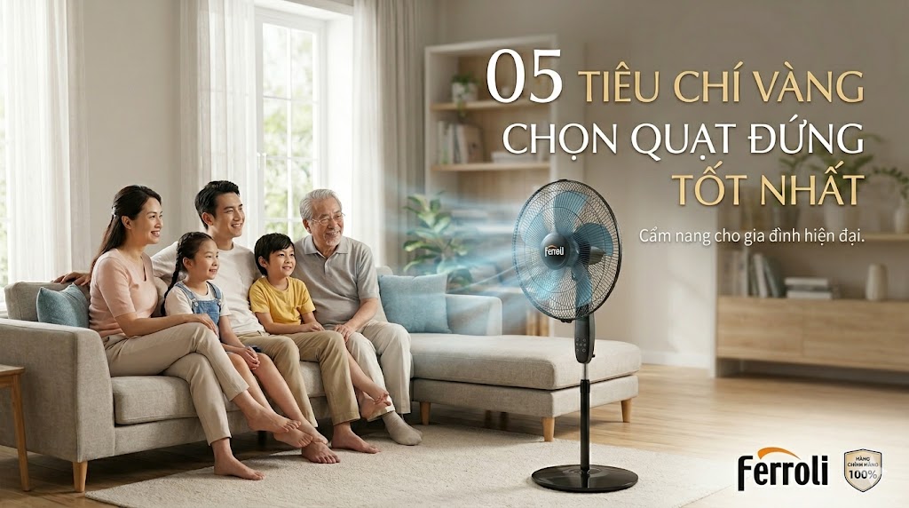 Tư vấn chọn quạt đứng hợp lý