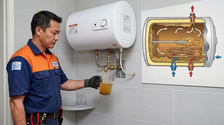 dấu hiệu cần vệ sinh bình nước nóng